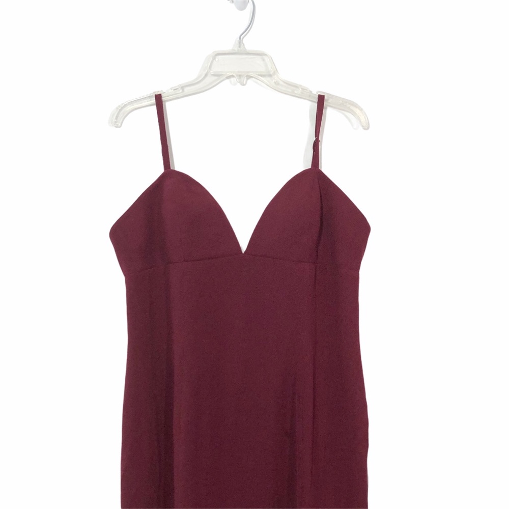 Dress the Population Evening Gown, Burgundy, Sz XL - Picture 4 of 12